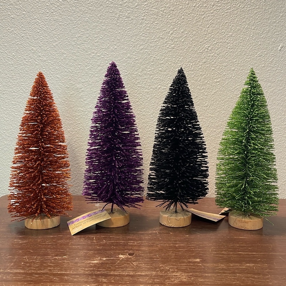 Halloween Bottle Brush Trees